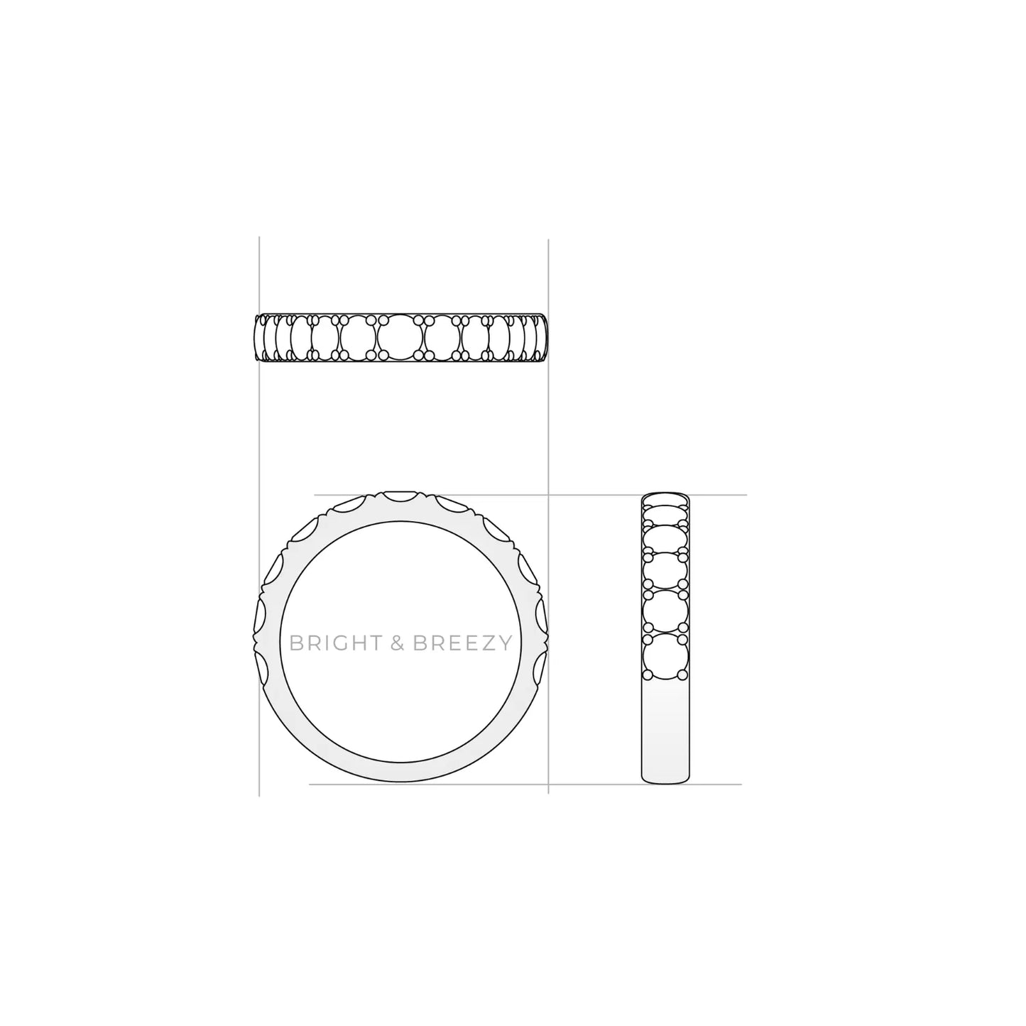 ソニート / 1.0ct Lady’s PT950 デザイン図
