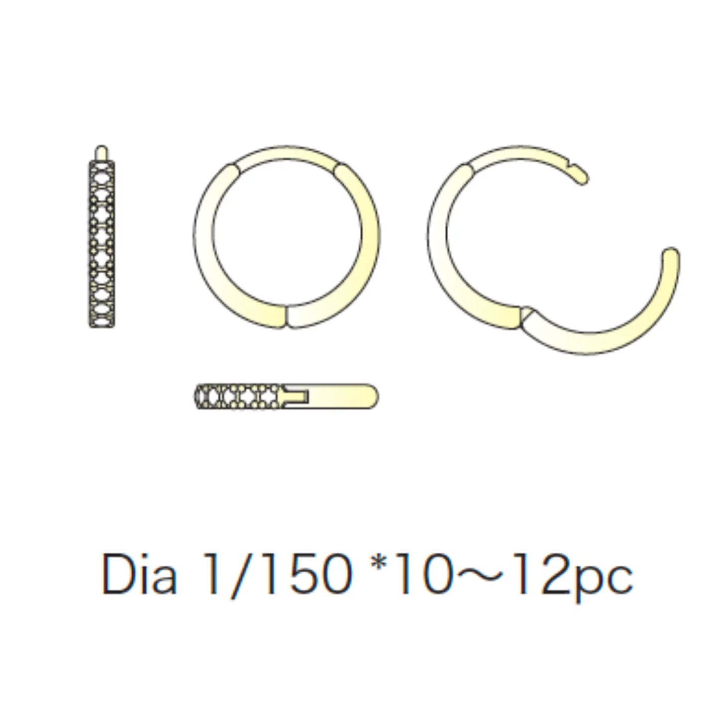 ラボグロウンダイヤモンドのイヤカフ_cerchio/ チェルチオ(輪)