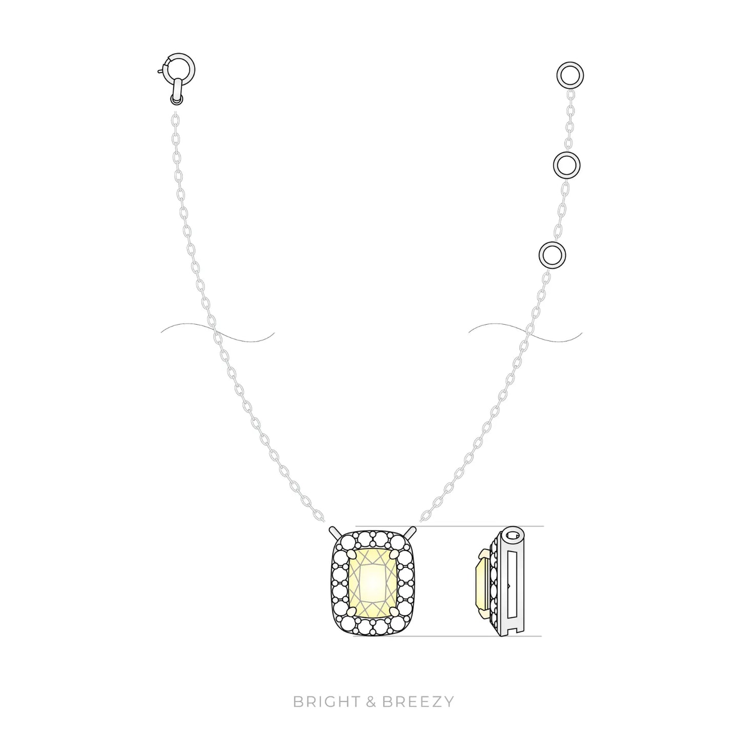 ラボグロウンダイヤモンドのネックレス_girasole/ ジラソーレ(ヒマワリ)