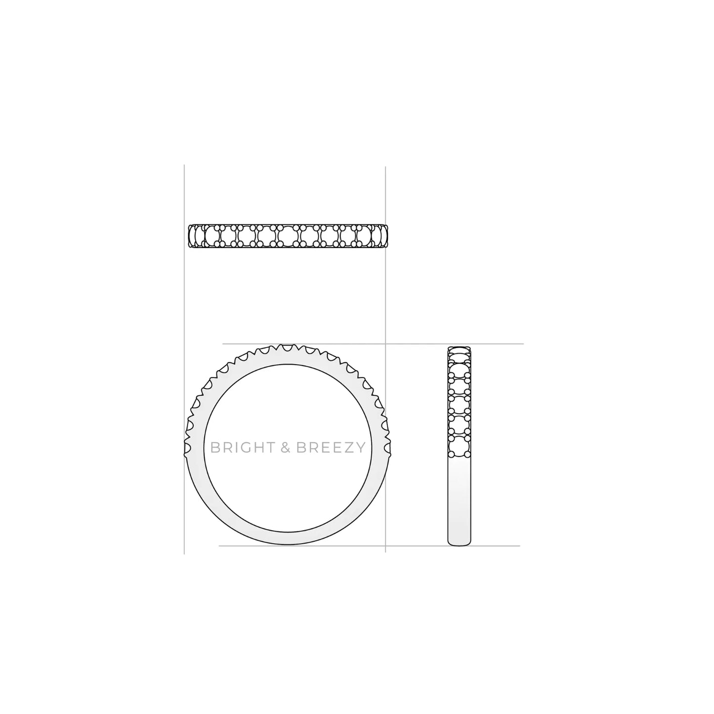 ソニート / 0.5ct Lady’s PT950 デザイン図