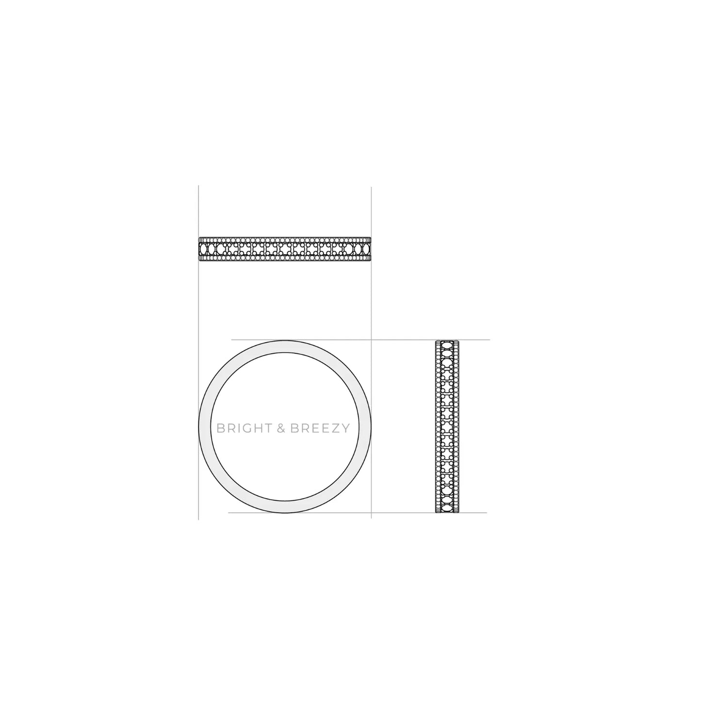 セグレート / ミル打ち(細) デザイン図