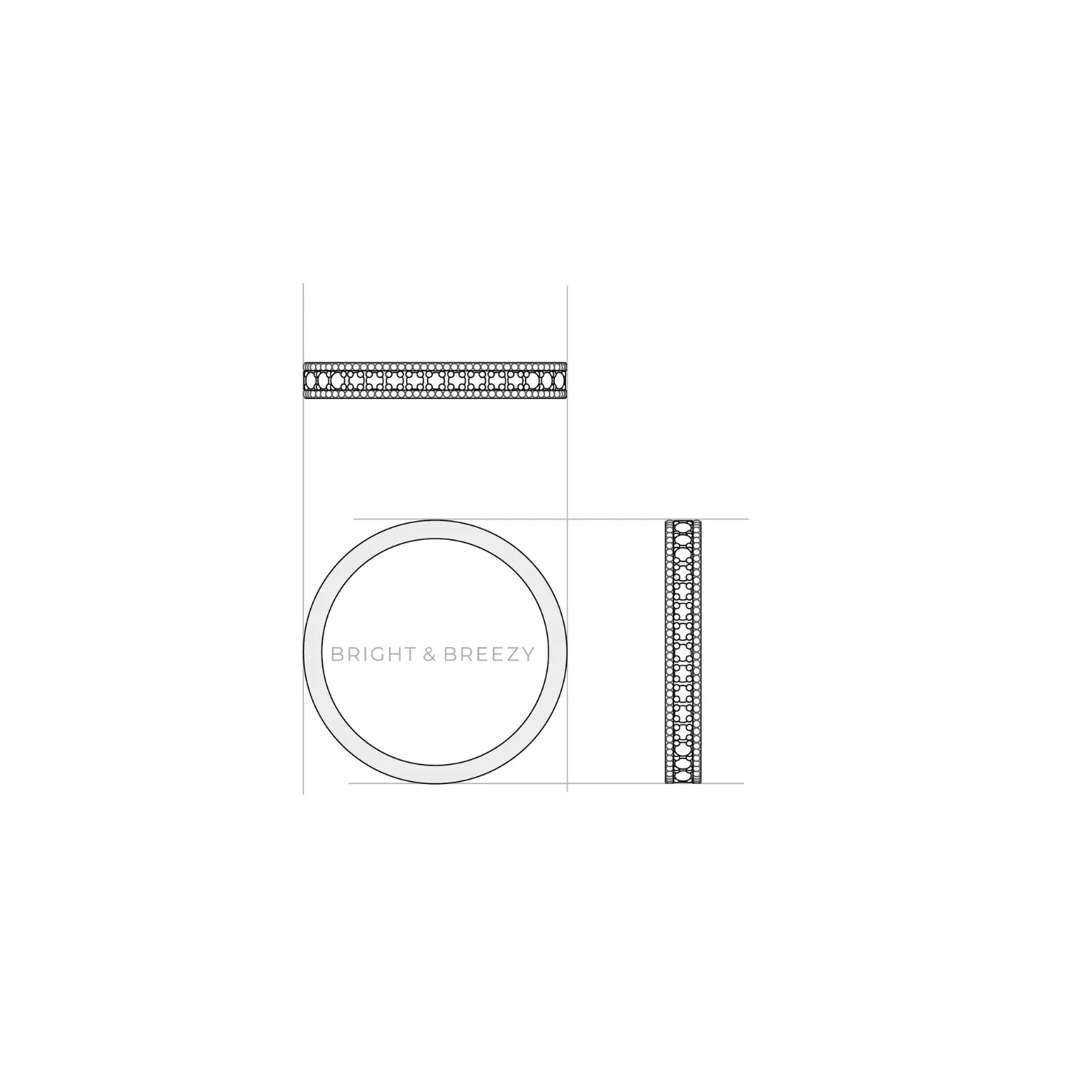 セグレート / ミル打ち(細) デザイン図