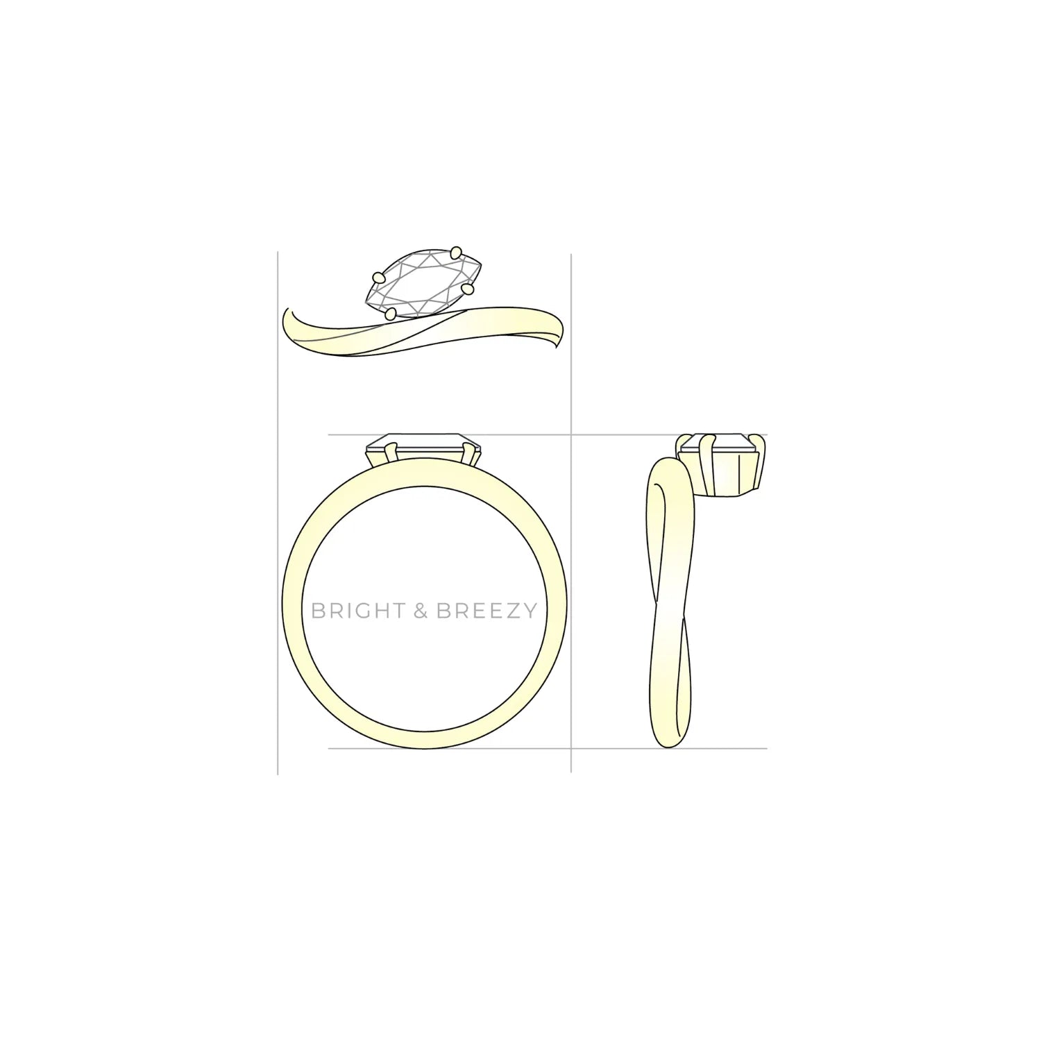 カノーロ / マーキースカット　デザイン図