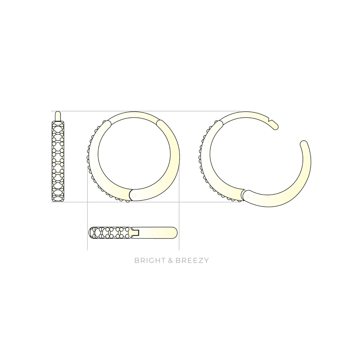 ラボグロウンダイヤモンドのイヤカフ_cerchio/ チェルチオ（輪）2