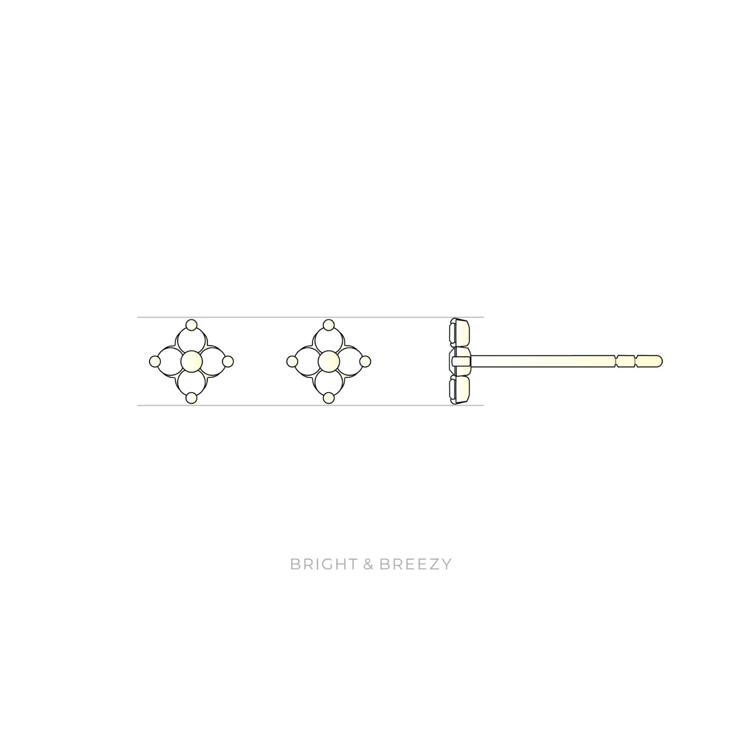 ラボグロウンダイヤモンドのピアス_fiore/ フィオーレ（花）2