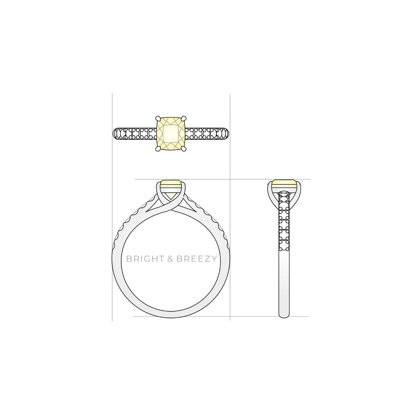 ラボグロウンダイヤモンドのリング_girasole/ ジラソーレ(ヒマワリ)