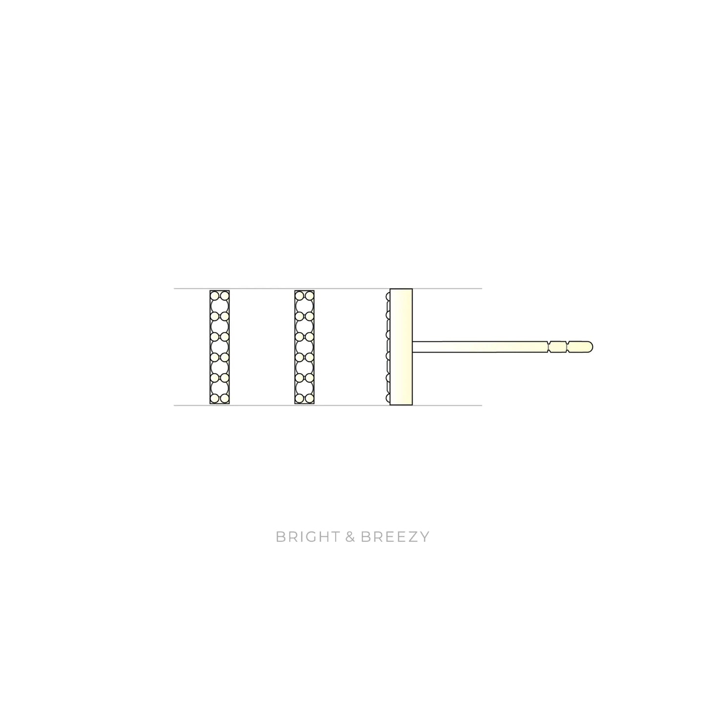 ラボグロウンダイヤモンドのピアス_linea/ リネア（線）2