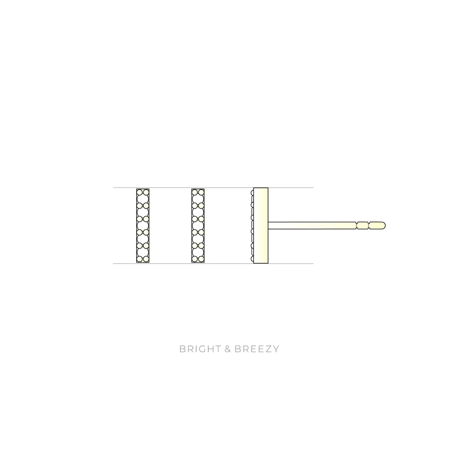 ラボグロウンダイヤモンドのピアス_linea/ リネア（線）2