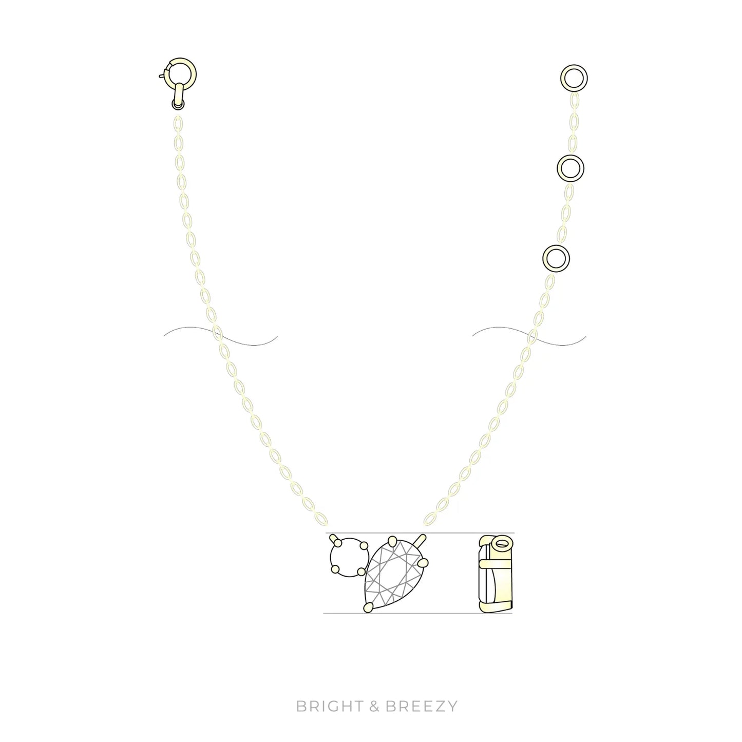 ラボグロウンダイヤモンドのネックレス_rugiada/ ルジャーダ(しずく)