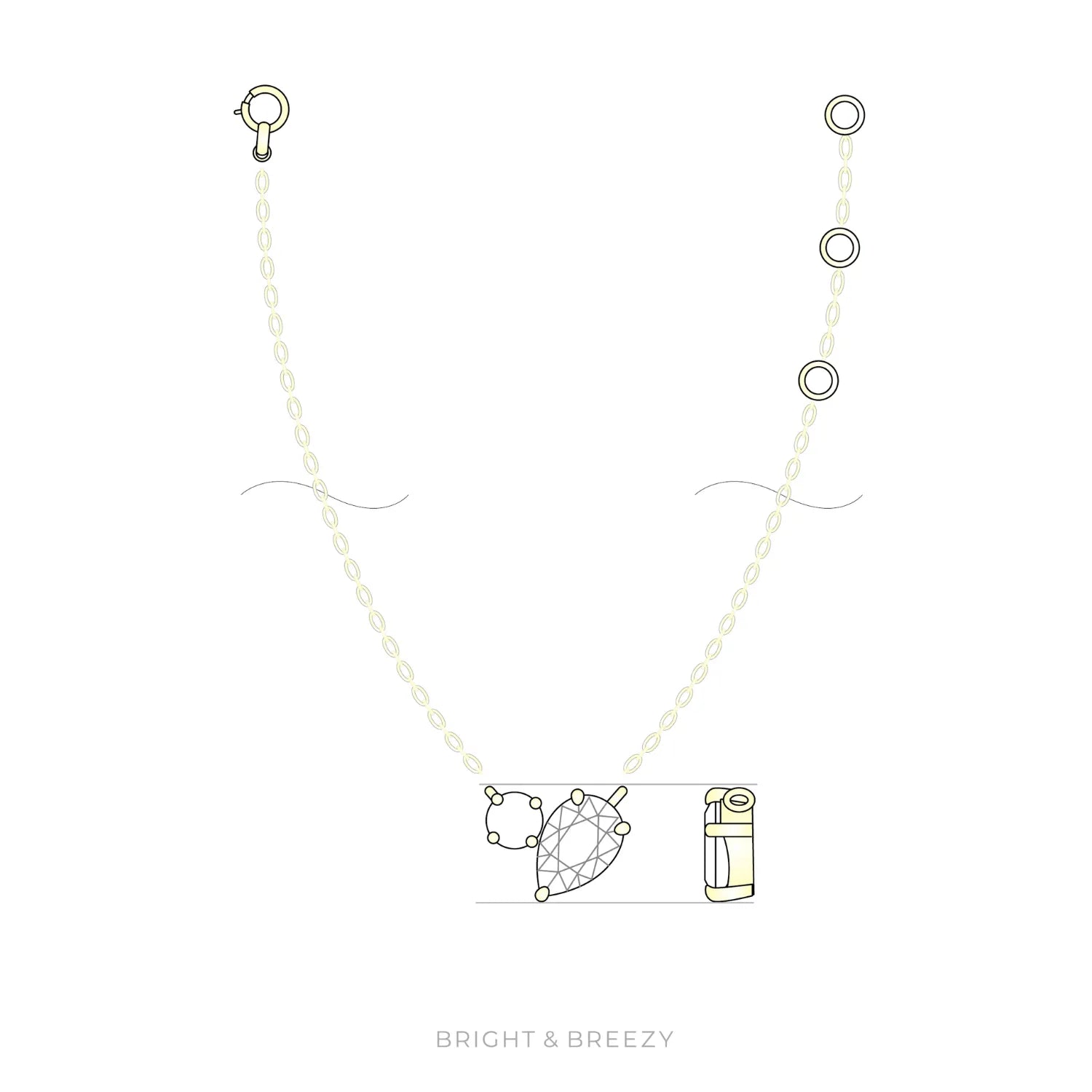 ラボグロウンダイヤモンドのネックレス_rugiada/ ルジャーダ(しずく)