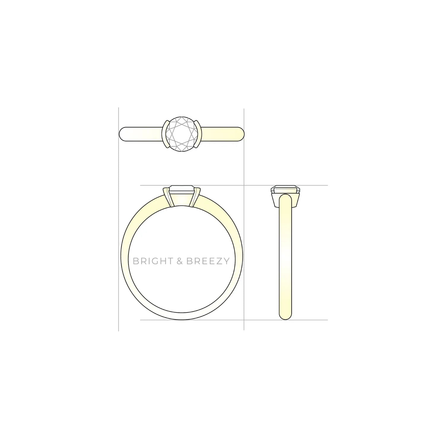 ステッラ / ブリリアントカット デザイン図